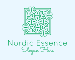 Nordic - Green Moroccan Pattern logo design