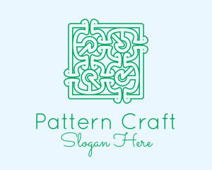 Green Moroccan Pattern  logo design