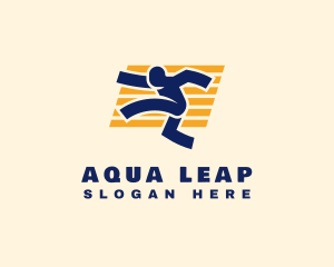 Fast Running Athlete logo design