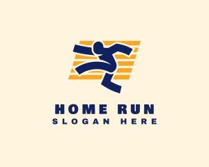 Fast Running Athlete logo design