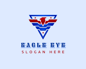 Patriotic Eagle Crest logo design