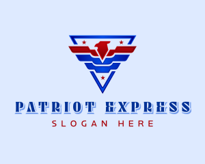 Patriotic Eagle Crest logo design