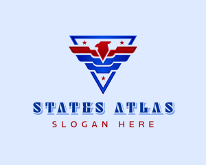 Patriotic Eagle Crest logo design