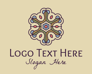 Textile - Floral Decor Pattern logo design