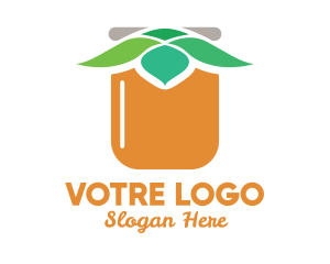 Orange Leaves Jar Logo