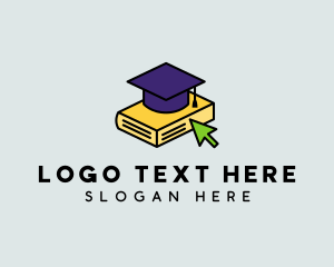 Online Course Book logo design