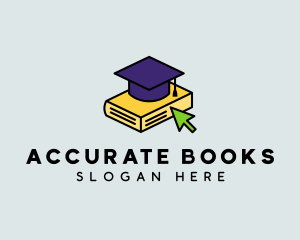 Online Course Book logo design