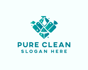 Disinfect - Cleaning Sanitary Disinfection logo design