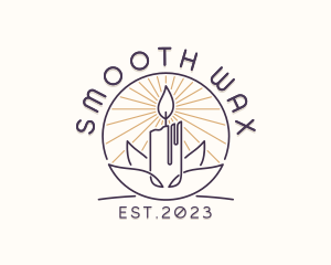 Louts Wellness Candle  logo design