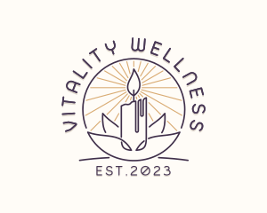 Louts Wellness Candle  logo design