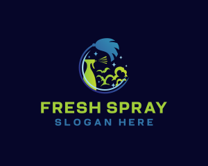 Spray - Mop Spray Cleaning logo design