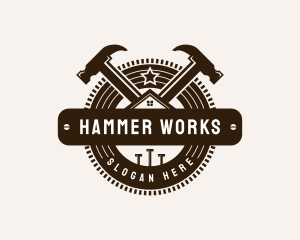 Hammer - Carpenter Hammer Repair logo design