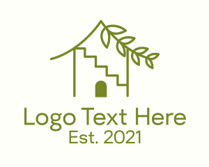 Home Decoration - Indoor Plant Home logo design