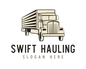 Hauling - Transport Cargo Trucking logo design