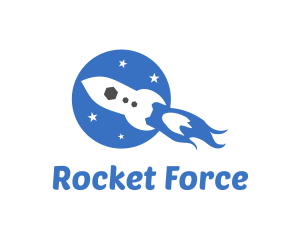 Missile - Space Rocket Launch logo design