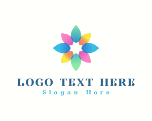 Gradient - Elegant Flower Petals logo design