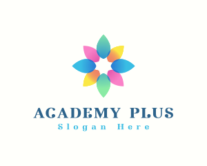 Elegant Flower Petals Logo