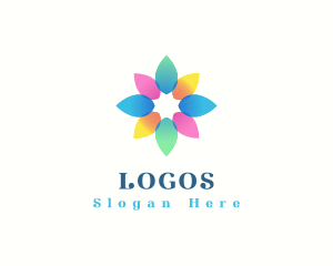 Elegant Flower Petals Logo