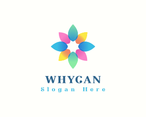 Elegant Flower Petals Logo