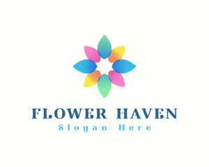 Elegant Flower Petals logo design