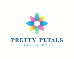 Elegant Flower Petals logo design