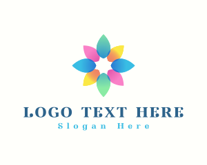 Beauty - Elegant Flower Petals logo design