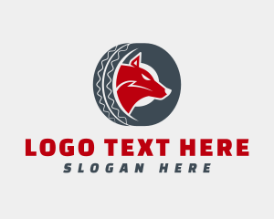 Auto Body - Wolf Tire Wheel logo design