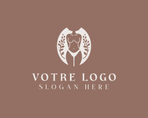 Lingerie Woman Boutique Logo