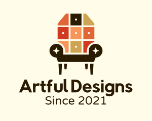 Interior Design Armchair logo design