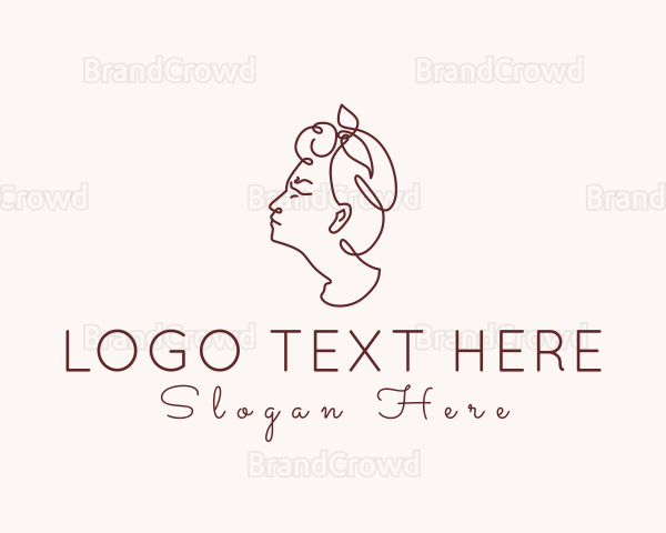 Monoline Turban Woman Logo