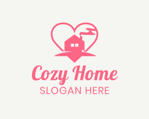 Heart Cozy Home logo design