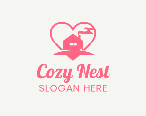 Heart Cozy Home logo design