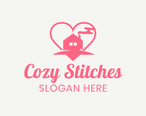 Heart Cozy Home logo design