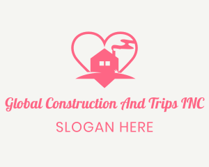 Rental - Heart Cozy Home logo design