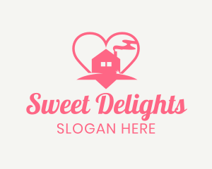 House Cleaning - Heart Cozy Home logo design