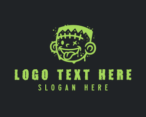 Frankenstein Mural Graffiti logo design