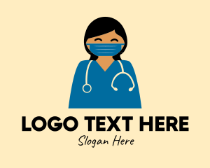 Hospital - Doctor Nurse Face Mask logo design