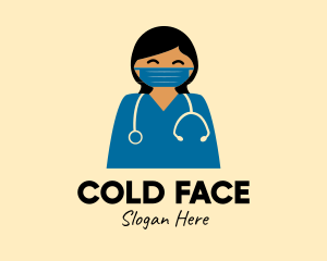Doctor Nurse Face Mask logo design
