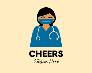 Doctor Nurse Face Mask logo design