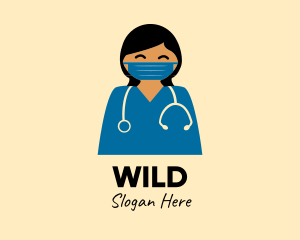 Staff - Doctor Nurse Face Mask logo design