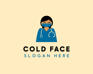 Doctor Nurse Face Mask logo design