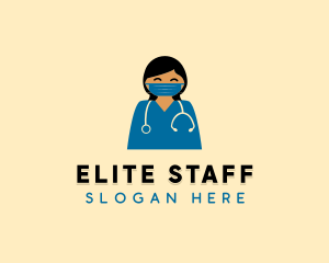 Doctor Nurse Face Mask logo design