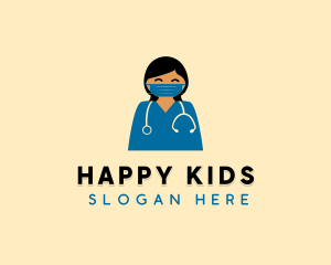 Doctor Nurse Face Mask logo design