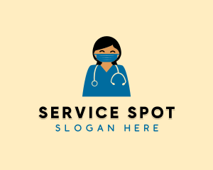 Attendant - Doctor Nurse Face Mask logo design