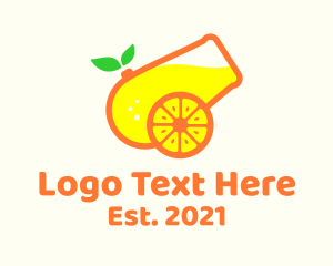 Lemon - Lemon Juice Cannon logo design