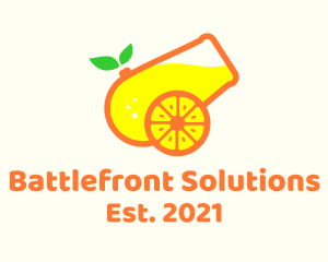 Warfare - Lemon Juice Cannon logo design