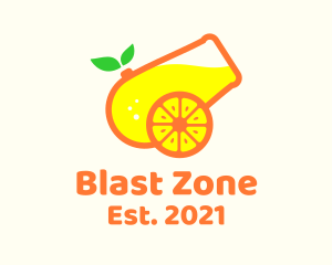 Bomber - Lemon Juice Cannon logo design