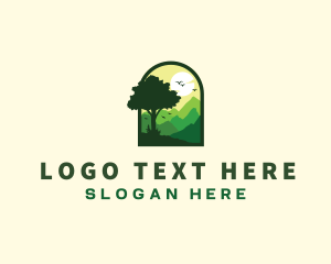 Ridge - Arch Tree Nature Mountain logo design