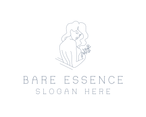 Nude Woman Body logo design