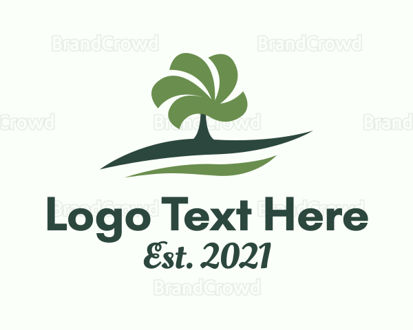 Tree Plant Gardening Logo